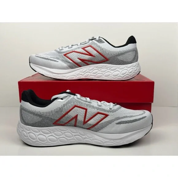 New Balance Fresh Foam 680 V8 Running Shoes Mens 13 4E Wide White M680RW8